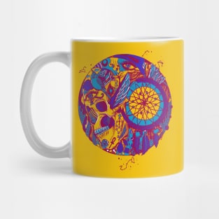 Triad Skull and Dreamcatcher Circle Mug